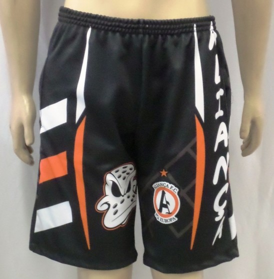 Short Futebol Preto Sumaré - Short Futebol Preto