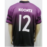 camisa de futebol personalizada com nome ABCD