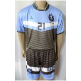camisa e calção de futebol personalizado Imirim
