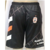 shorts futebol preto Liberdade