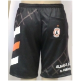 shorts futebol preto Salesópolis