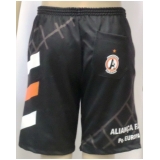 shorts futebol preto Tatuapé