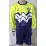 uniforme de futebol para goleiro Santo Amaro